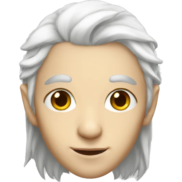 white hair elf emoji