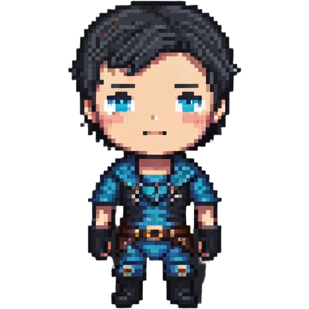 chibi male human character, short proportions, large head emoji
