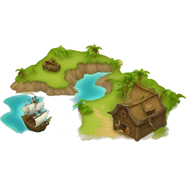 pirate map emoji