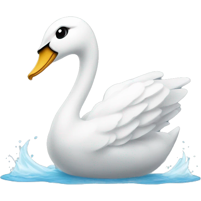 Swan working out emoji