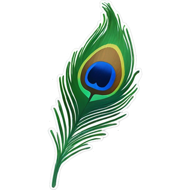 peacock feather emoji