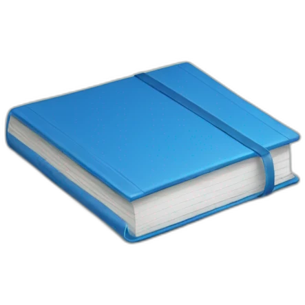 blue notebook emoji