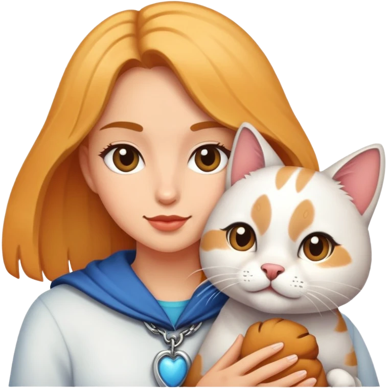 Kat wearing pet emoji