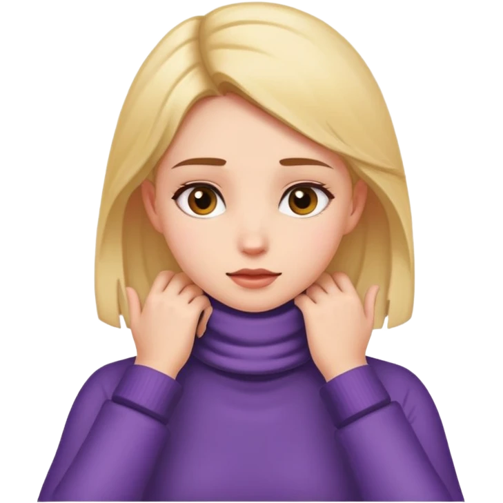 girl with hands over necj emoji