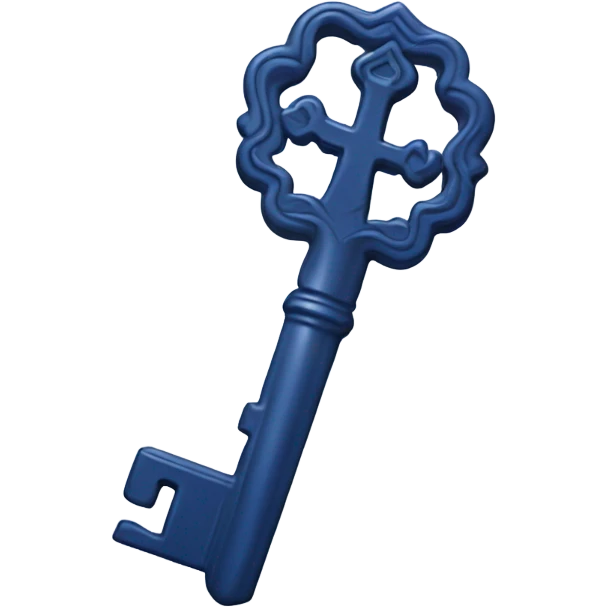 dark blue 
realistic 
key emoji