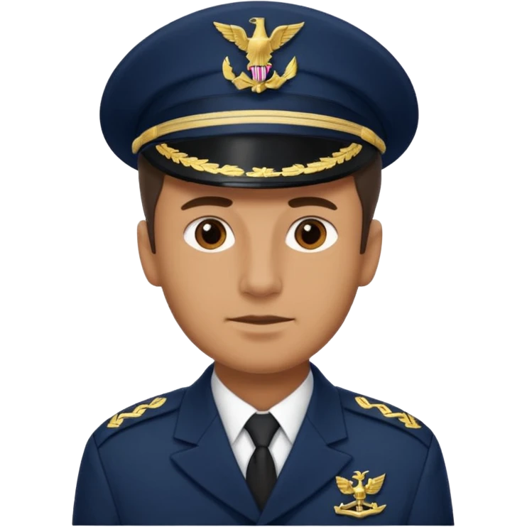 male navy soldier, old face. emoji