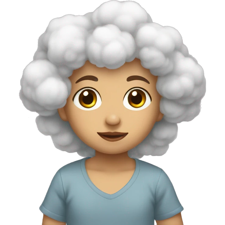 Bebê nas nuvens  emoji
