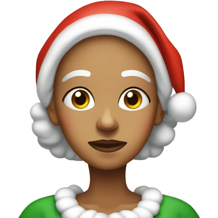Sad Mrs clause  emoji