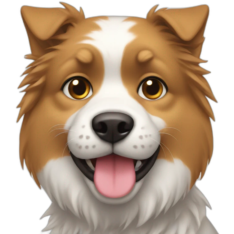 Chat sur chien emoji