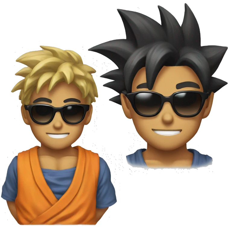 Goku in sunglasses emoji
