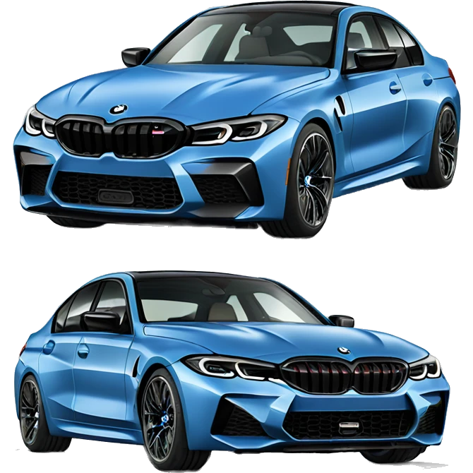 Blue BMW g80 m3 emoji