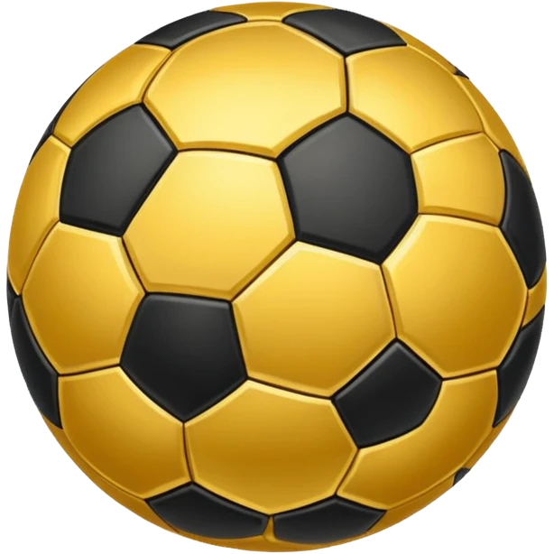 Golden soccer ball emoji