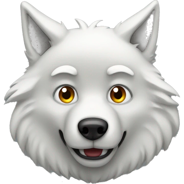 white big bad wolf emoji