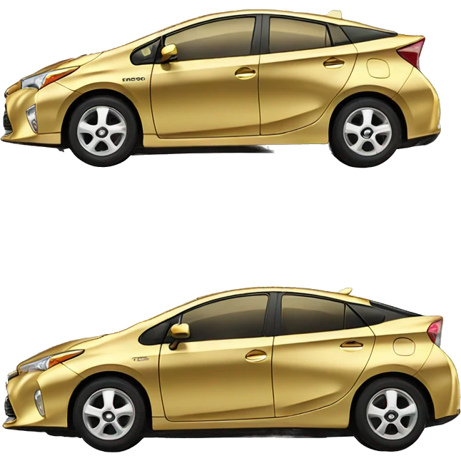 toyota Prius made of gold  emoji