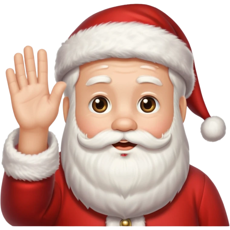 Santa waving  emoji