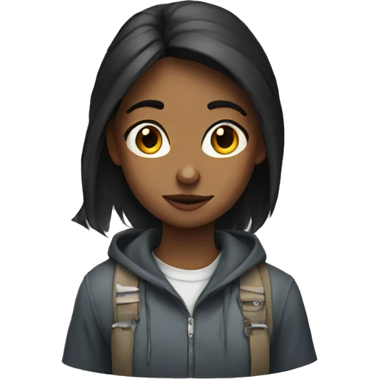 a girl side eyeing  emoji