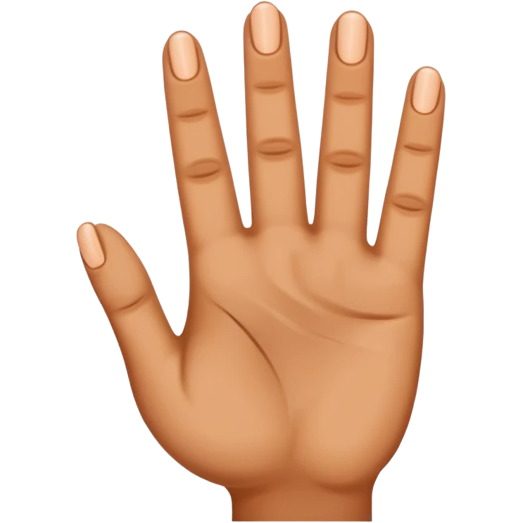 tres dedos emoji