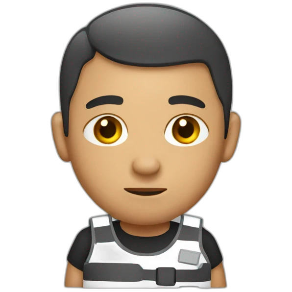 Prisoner with a bag emoji