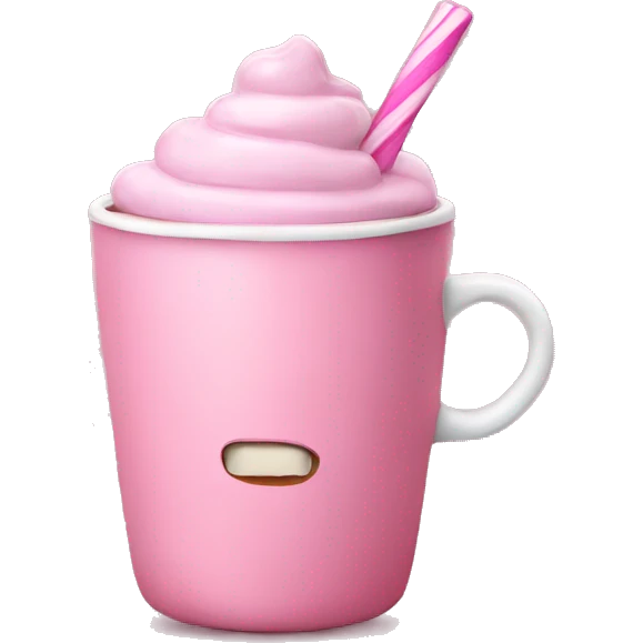 pink hot chocolate  emoji