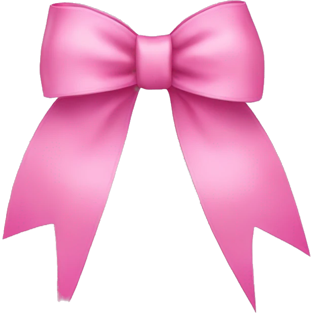 Pink bow emoji