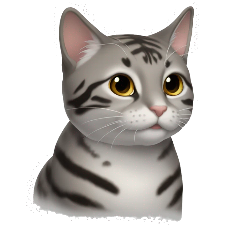 Кошка бело- серого-коричневого цвета. Конец ушек и хвостика черный  emoji