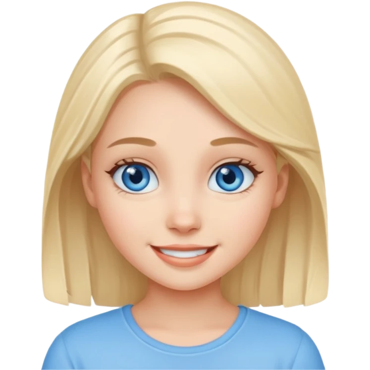 An bloude girl very cure emoji