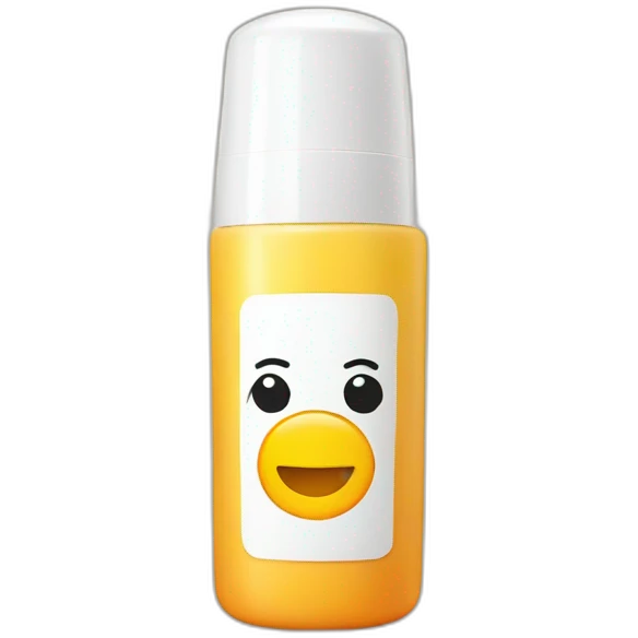 Sunscreen bottle emoji