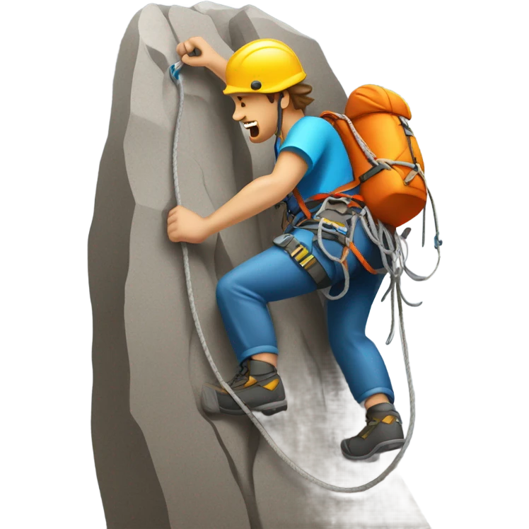 Mountain climber emoji