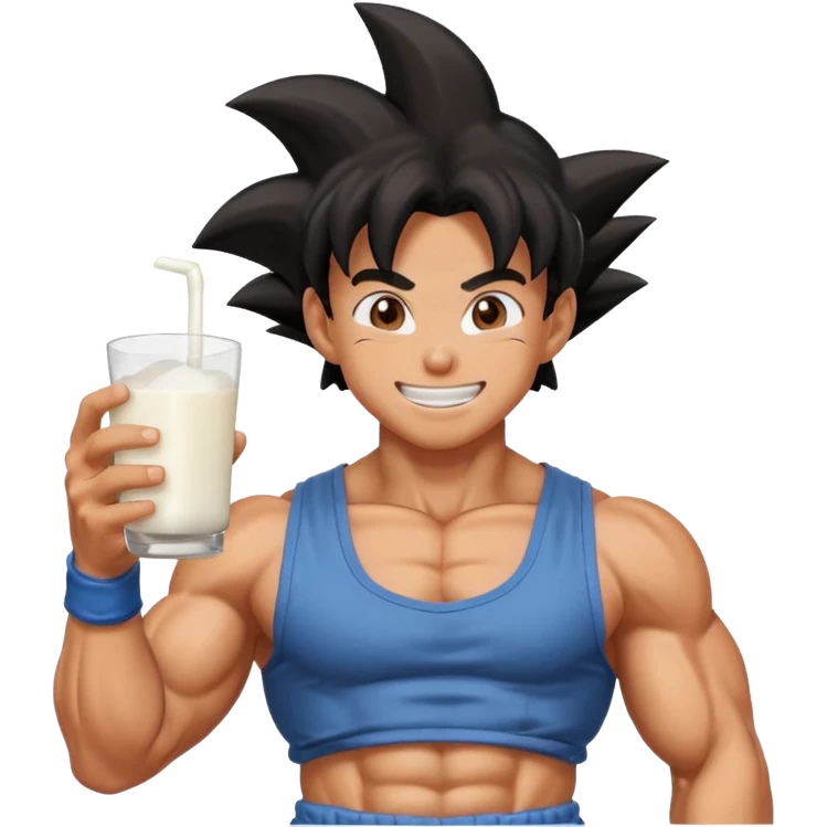 Goku and Milk emoji