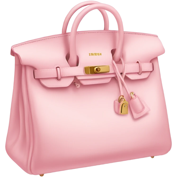 Baby pink birkin emoji