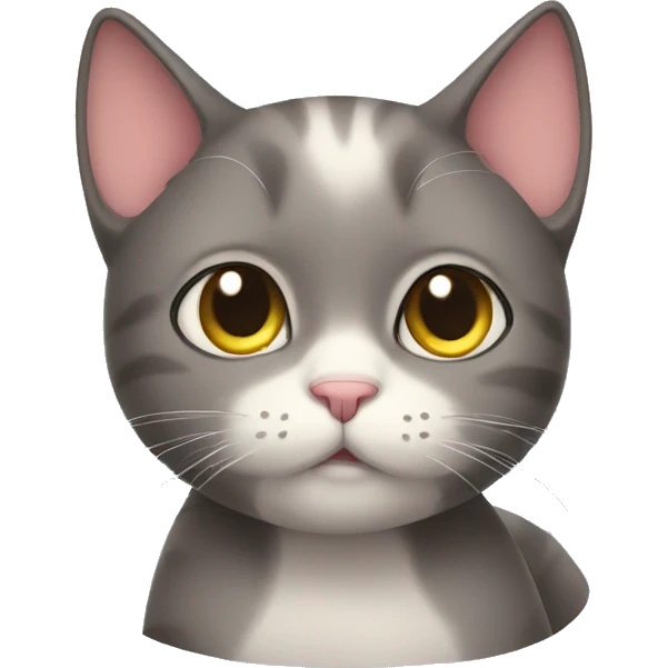 Shy cat emoji