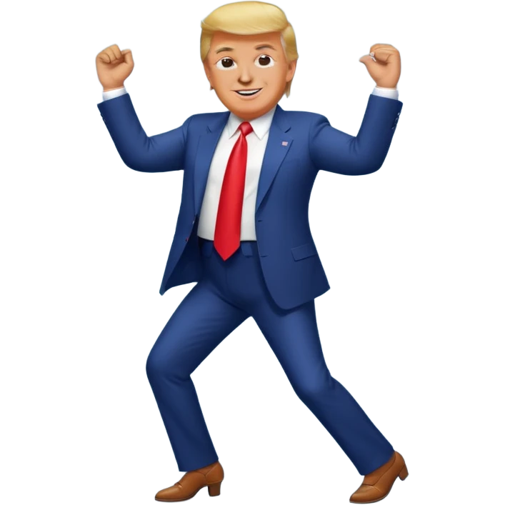 Donald Trump bailando emoji