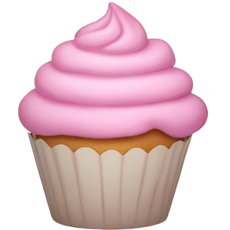 pastel pink cupcake emoji