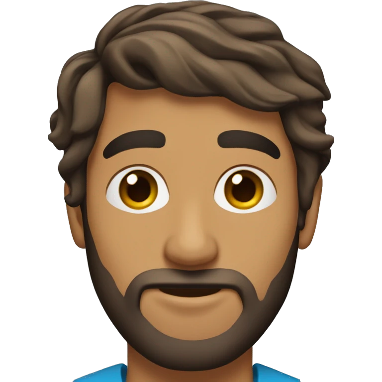 indian-college-man-wavy-hair-long-beard-thin eyebrows emoji