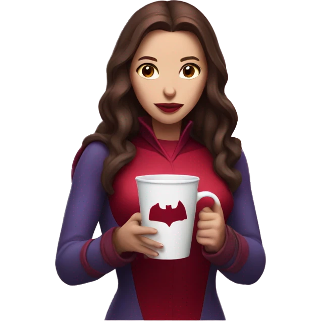 Scarlet Witch holding a cup  emoji
