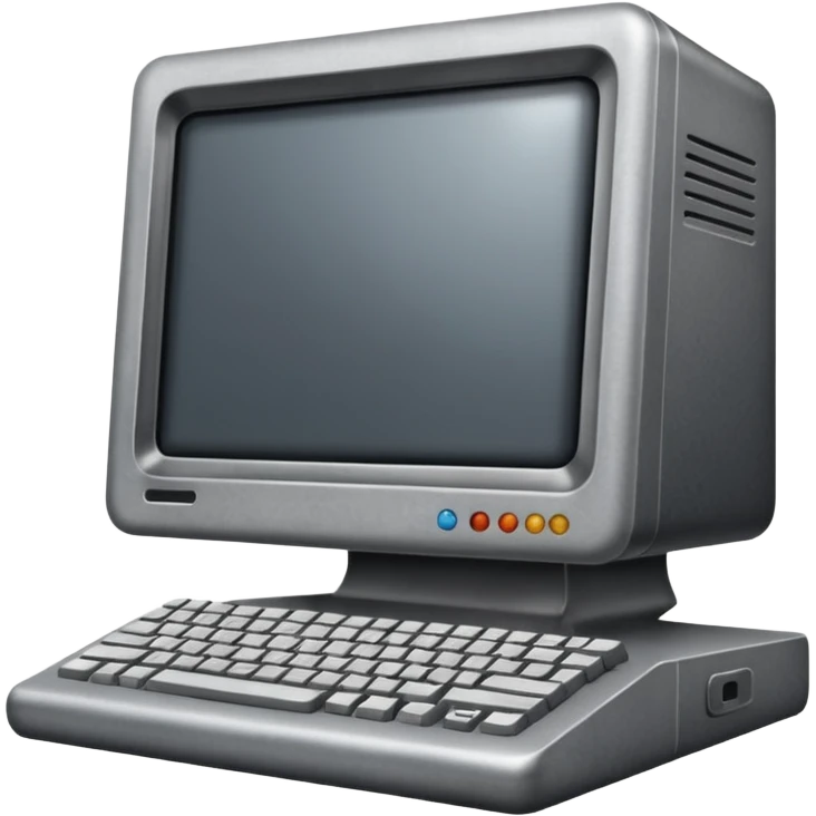 Old computer side view emoji