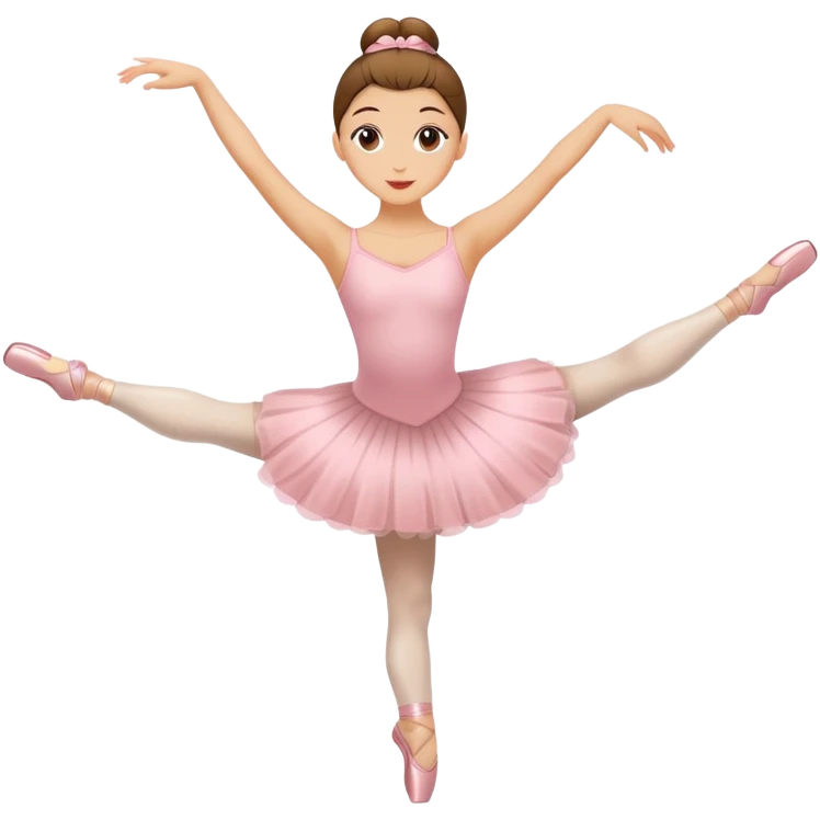 Cabeza de café con cuerpo de bailarina de ballet emoji