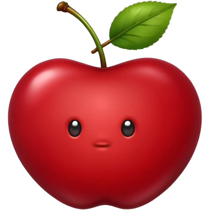 Cherry maroon emoji