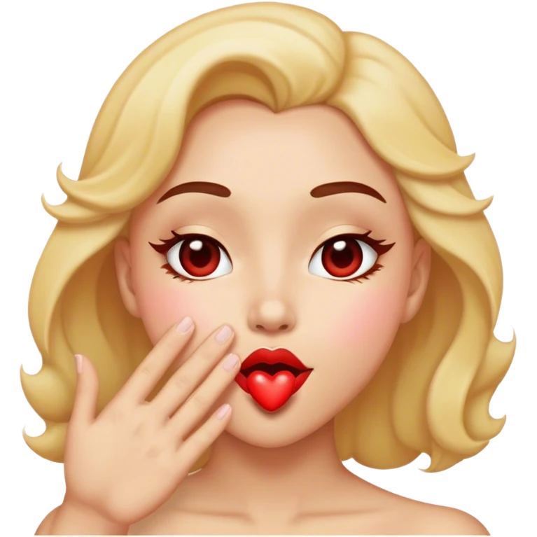 Heart eyes blowing kiss emoji