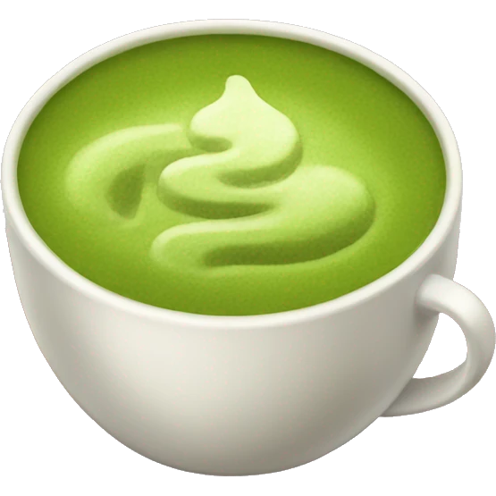 Matcha coffee emoji
