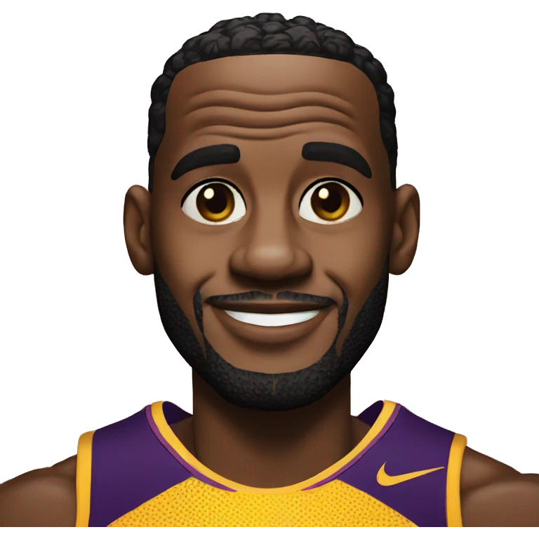 LeBron james as a sunshine emoji