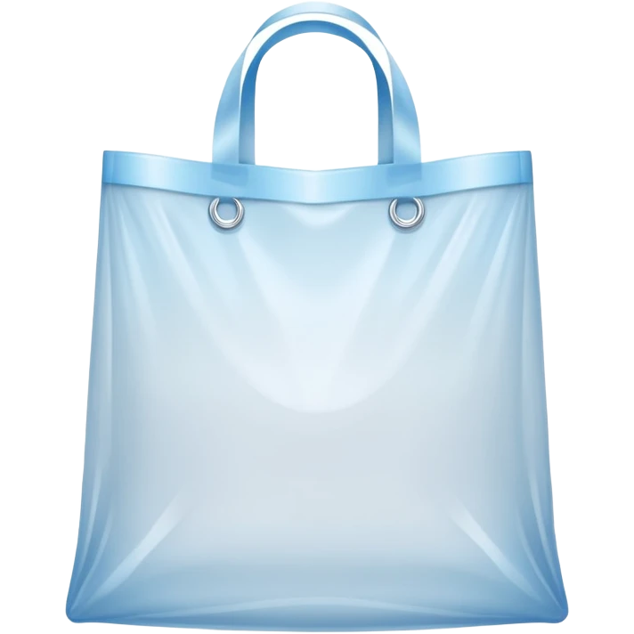 a polythene bag with handles in a simple vector style emoji