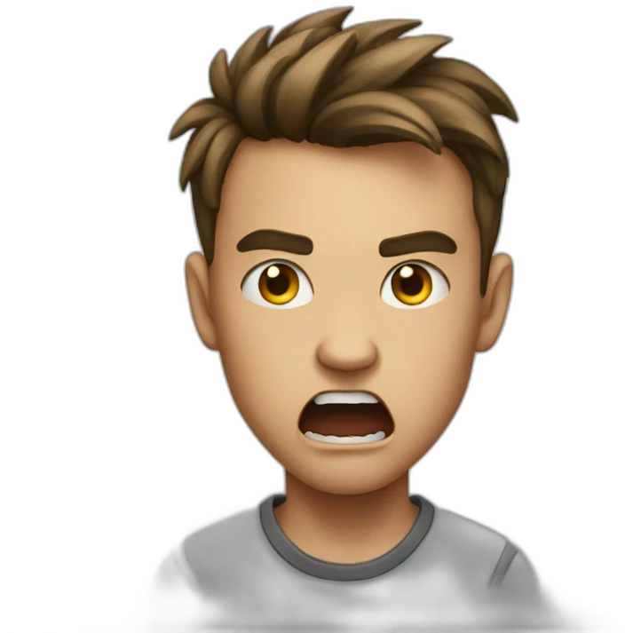 boy in rage  emoji