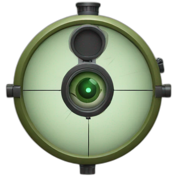 sniper's scope emoji