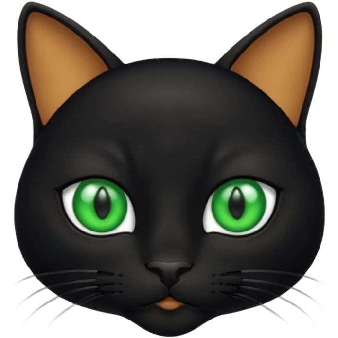 black cat face emoji