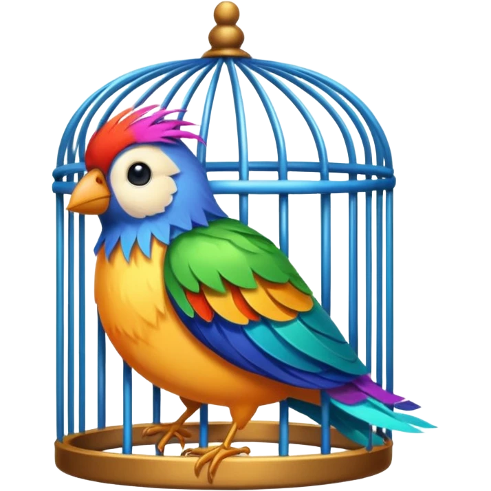 bird in cage emoji
