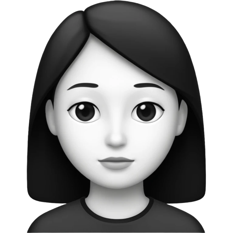 change this top black and white emoji
