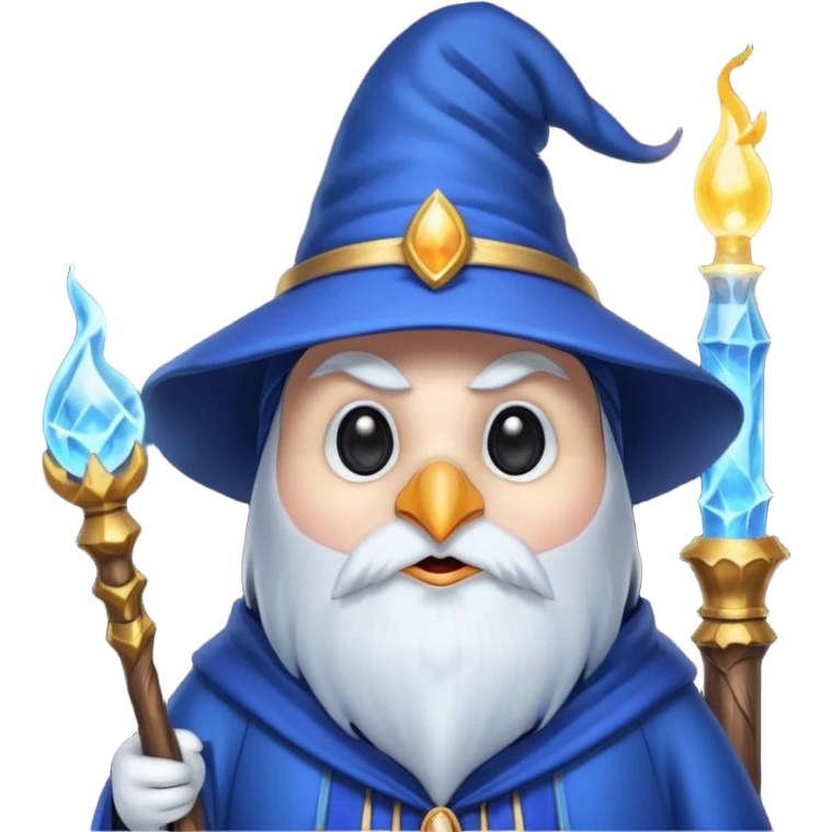 Penguin Wizard emoji