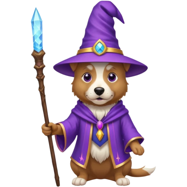 Dog wizard emoji