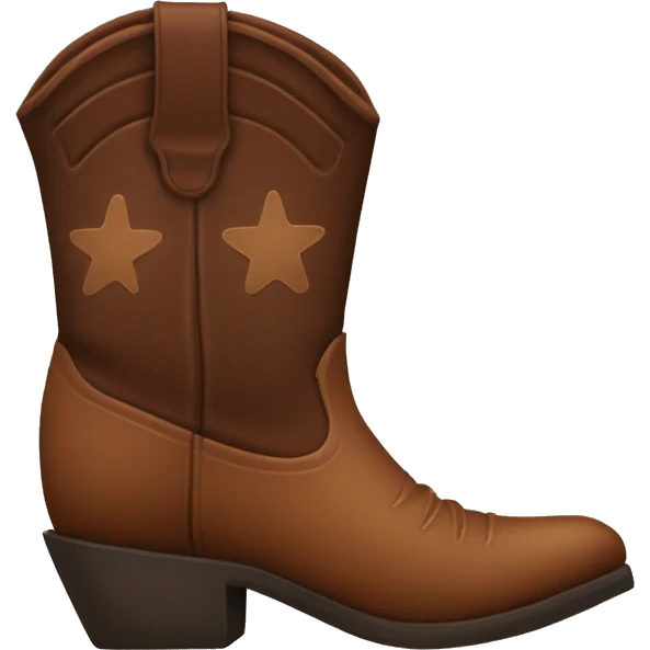 Brown Cowboy boots  emoji
